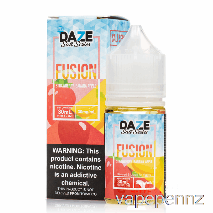 ICED Strawberry Banana Apple - 7 Daze Fusion Salts - 30mL 50mg VAPE NZ